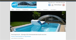 Desktop Screenshot of pool-express.de